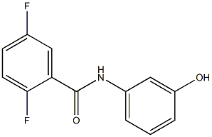 2,5-difluoro-N-(3-hydroxyphenyl)benzamide Struktur