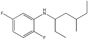 2,5-difluoro-N-(5-methylheptan-3-yl)aniline Struktur