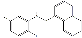 2,5-difluoro-N-(naphthalen-1-ylmethyl)aniline Struktur