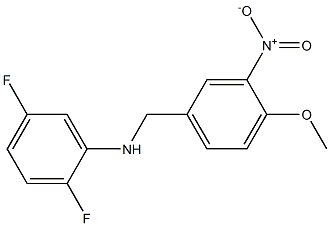 2,5-difluoro-N-[(4-methoxy-3-nitrophenyl)methyl]aniline Struktur