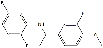 2,5-difluoro-N-[1-(3-fluoro-4-methoxyphenyl)ethyl]aniline Struktur