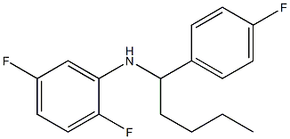 2,5-difluoro-N-[1-(4-fluorophenyl)pentyl]aniline Struktur