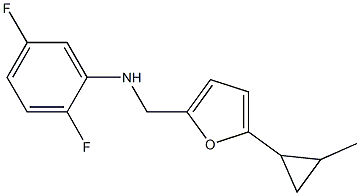 2,5-difluoro-N-{[5-(2-methylcyclopropyl)furan-2-yl]methyl}aniline Struktur