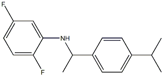 2,5-difluoro-N-{1-[4-(propan-2-yl)phenyl]ethyl}aniline Struktur