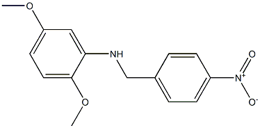 2,5-dimethoxy-N-[(4-nitrophenyl)methyl]aniline Struktur