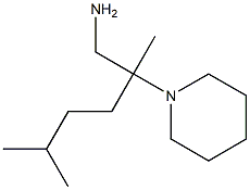 2,5-dimethyl-2-(piperidin-1-yl)hexan-1-amine Struktur