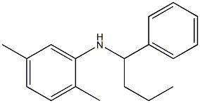 2,5-dimethyl-N-(1-phenylbutyl)aniline Struktur