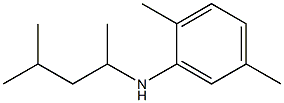 2,5-dimethyl-N-(4-methylpentan-2-yl)aniline Struktur