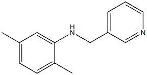 2,5-dimethyl-N-(pyridin-3-ylmethyl)aniline Struktur