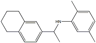 2,5-dimethyl-N-[1-(5,6,7,8-tetrahydronaphthalen-2-yl)ethyl]aniline Struktur