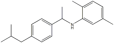 2,5-dimethyl-N-{1-[4-(2-methylpropyl)phenyl]ethyl}aniline Struktur