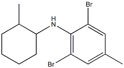 2,6-dibromo-4-methyl-N-(2-methylcyclohexyl)aniline Struktur