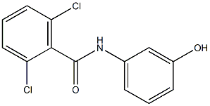 2,6-dichloro-N-(3-hydroxyphenyl)benzamide Struktur