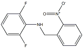 2,6-difluoro-N-[(2-nitrophenyl)methyl]aniline Struktur