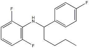 2,6-difluoro-N-[1-(4-fluorophenyl)pentyl]aniline Struktur