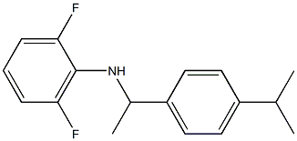 2,6-difluoro-N-{1-[4-(propan-2-yl)phenyl]ethyl}aniline Struktur