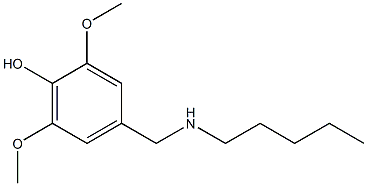 2,6-dimethoxy-4-[(pentylamino)methyl]phenol Struktur