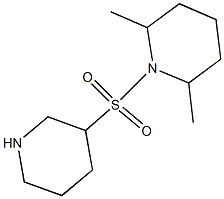 2,6-dimethyl-1-(piperidin-3-ylsulfonyl)piperidine Struktur