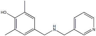 2,6-dimethyl-4-{[(pyridin-3-ylmethyl)amino]methyl}phenol Struktur