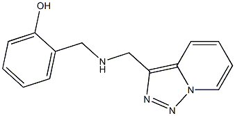 2-[({[1,2,4]triazolo[3,4-a]pyridin-3-ylmethyl}amino)methyl]phenol Struktur