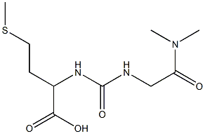 2-[({[2-(dimethylamino)-2-oxoethyl]amino}carbonyl)amino]-4-(methylthio)butanoic acid Struktur