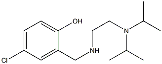 2-[({2-[bis(propan-2-yl)amino]ethyl}amino)methyl]-4-chlorophenol Struktur