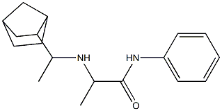 2-[(1-{bicyclo[2.2.1]heptan-2-yl}ethyl)amino]-N-phenylpropanamide Struktur