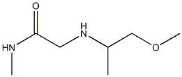 2-[(1-methoxypropan-2-yl)amino]-N-methylacetamide Struktur