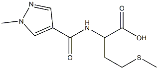 2-[(1-methyl-1H-pyrazol-4-yl)formamido]-4-(methylsulfanyl)butanoic acid Struktur