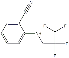 2-[(2,2,3,3-tetrafluoropropyl)amino]benzonitrile Struktur