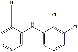 2-[(2,3-dichlorophenyl)amino]benzonitrile Struktur