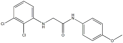 2-[(2,3-dichlorophenyl)amino]-N-(4-methoxyphenyl)acetamide Struktur