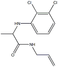 2-[(2,3-dichlorophenyl)amino]-N-(prop-2-en-1-yl)propanamide Struktur