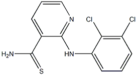 2-[(2,3-dichlorophenyl)amino]pyridine-3-carbothioamide Struktur