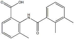 2-[(2,3-dimethylbenzoyl)amino]-3-methylbenzoic acid Struktur