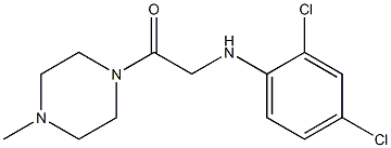 2-[(2,4-dichlorophenyl)amino]-1-(4-methylpiperazin-1-yl)ethan-1-one Struktur