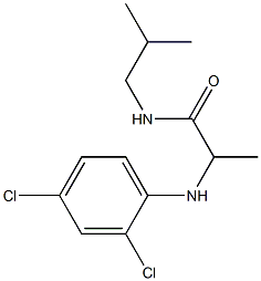 2-[(2,4-dichlorophenyl)amino]-N-(2-methylpropyl)propanamide Struktur