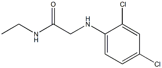 2-[(2,4-dichlorophenyl)amino]-N-ethylacetamide Struktur