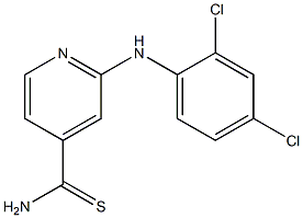 2-[(2,4-dichlorophenyl)amino]pyridine-4-carbothioamide Struktur