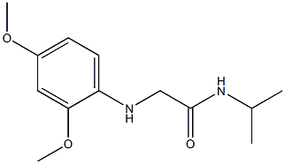 2-[(2,4-dimethoxyphenyl)amino]-N-(propan-2-yl)acetamide Struktur