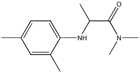 2-[(2,4-dimethylphenyl)amino]-N,N-dimethylpropanamide Struktur