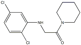 2-[(2,5-dichlorophenyl)amino]-1-(piperidin-1-yl)ethan-1-one Struktur