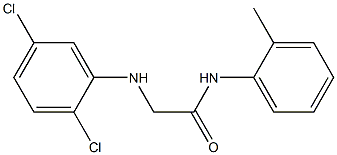 2-[(2,5-dichlorophenyl)amino]-N-(2-methylphenyl)acetamide Struktur