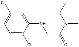 2-[(2,5-dichlorophenyl)amino]-N-methyl-N-(propan-2-yl)acetamide Struktur