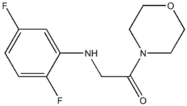 2-[(2,5-difluorophenyl)amino]-1-(morpholin-4-yl)ethan-1-one Struktur