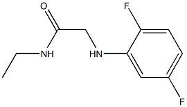 2-[(2,5-difluorophenyl)amino]-N-ethylacetamide Struktur