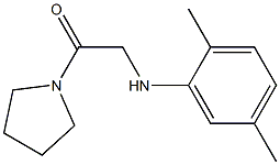 2-[(2,5-dimethylphenyl)amino]-1-(pyrrolidin-1-yl)ethan-1-one Struktur