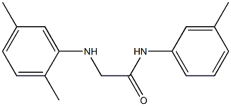 2-[(2,5-dimethylphenyl)amino]-N-(3-methylphenyl)acetamide Struktur