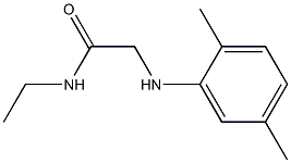 2-[(2,5-dimethylphenyl)amino]-N-ethylacetamide Struktur