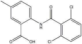 2-[(2,6-dichlorobenzene)amido]-5-methylbenzoic acid Struktur